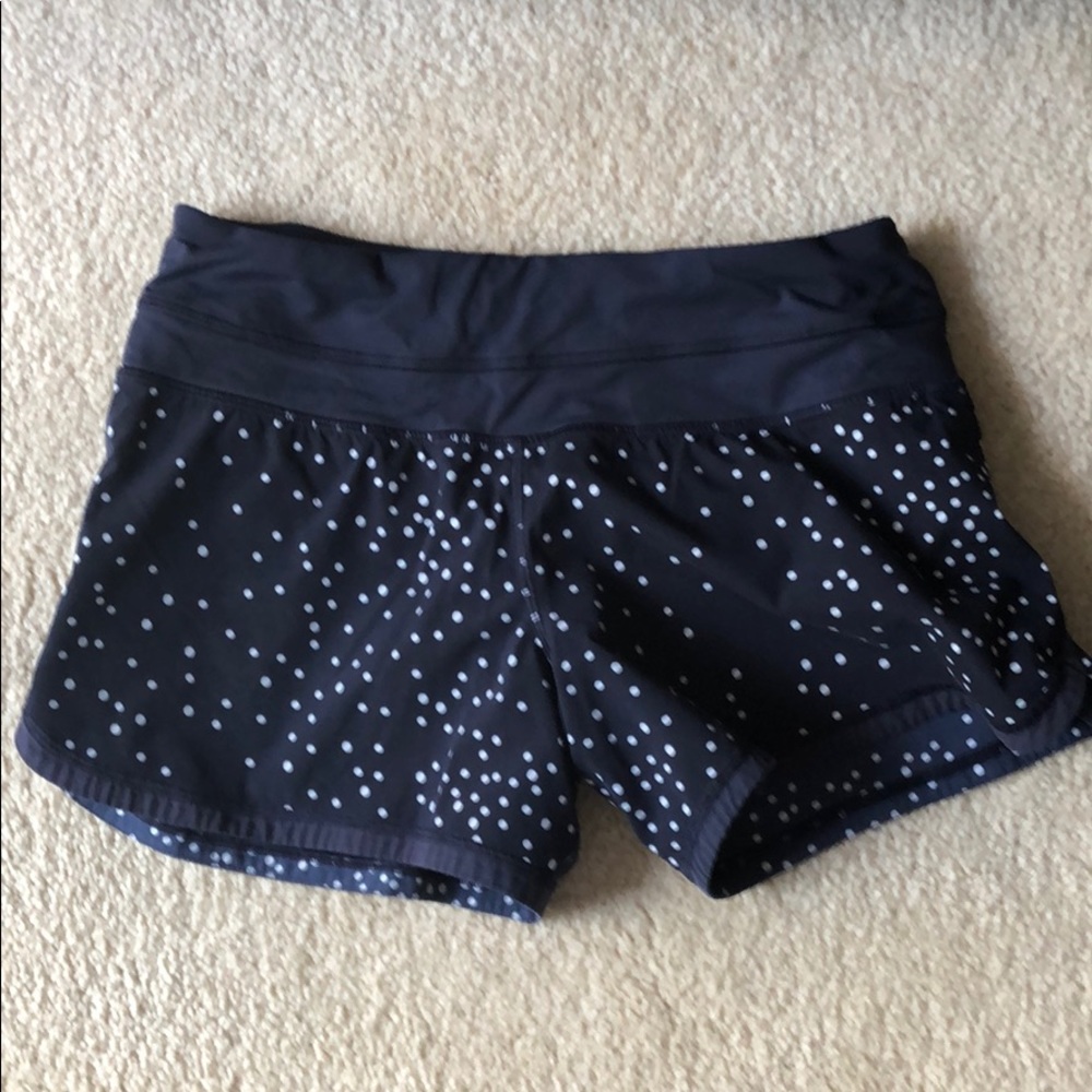 Lululemon Polka Dot Navy Shorts